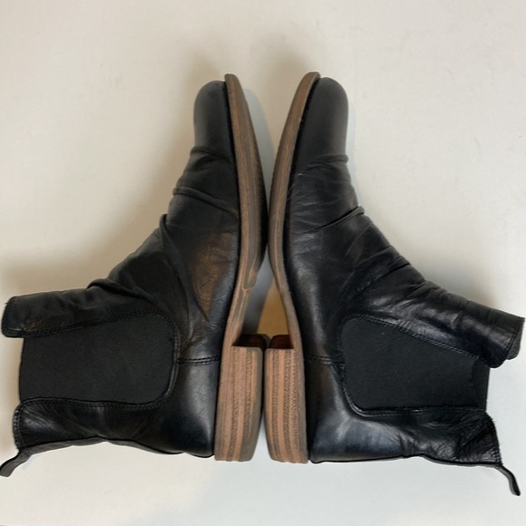 Miz Mooz Womens Lissie Black Genuine Leather Chelsea Boots Size 40 9-9.5 whimsy - Picture 15 of 16